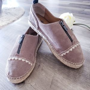 Patricia Nash Eva Suede Espadrille Taupe Shoes